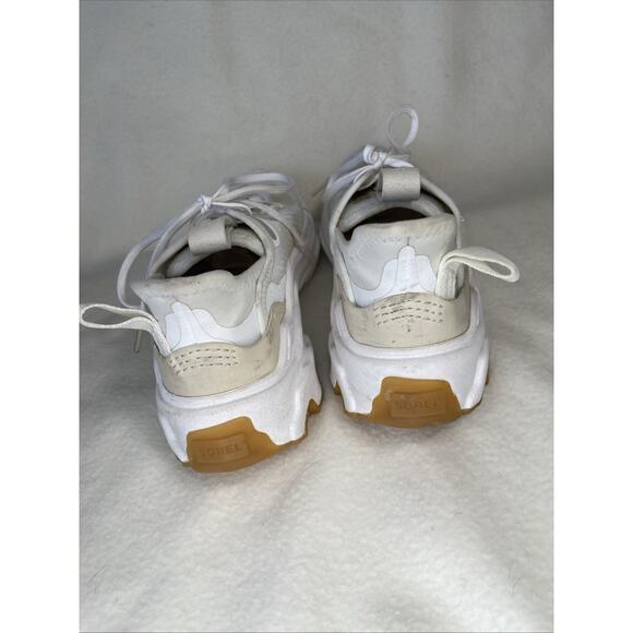 Sorel Women's Kinetic Breakthru Tech Sneaker Size 6 White Athletic Platform Shoe - Picture 5 of 8